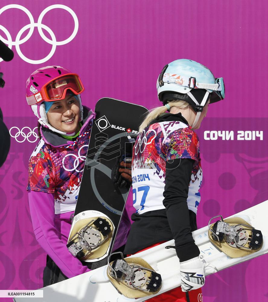 Japan's Takeuchi fails to advance in women's snowboard slalom