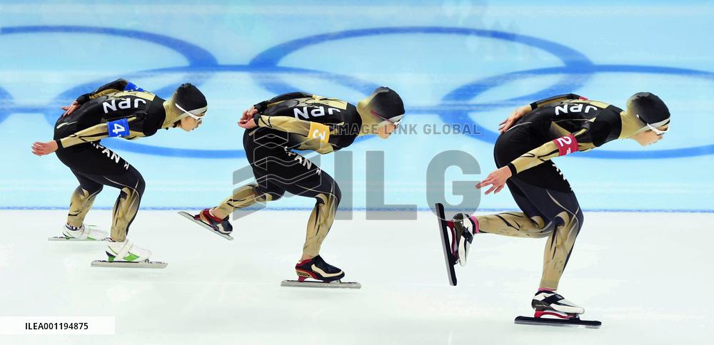 Japan 4th in women's speed skating team pursuit