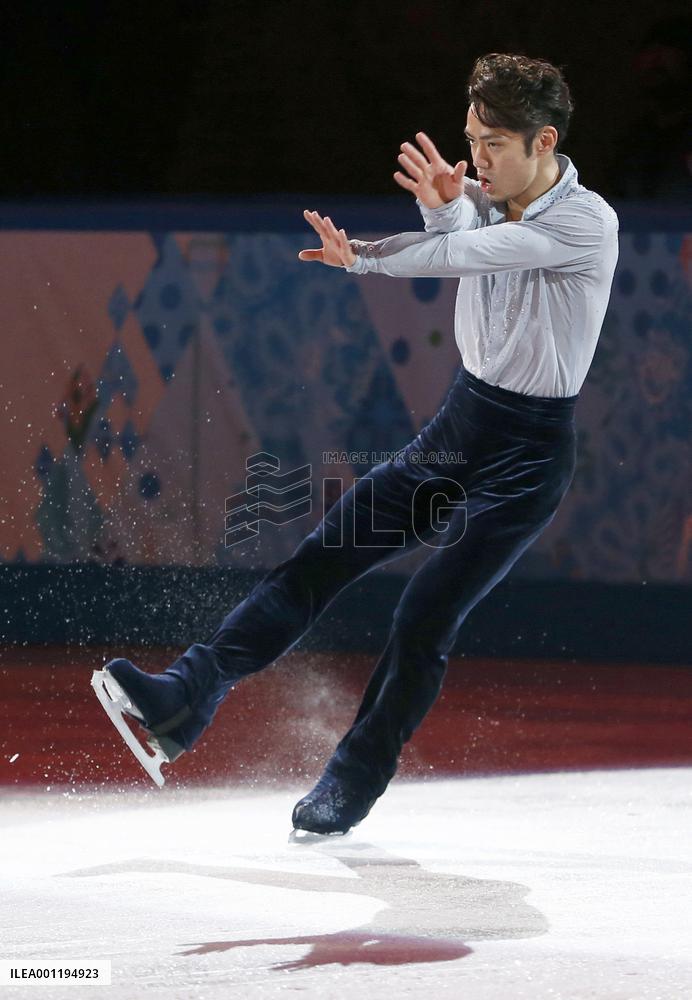 Japan's figure skater Takahashi performs at exhibition gala