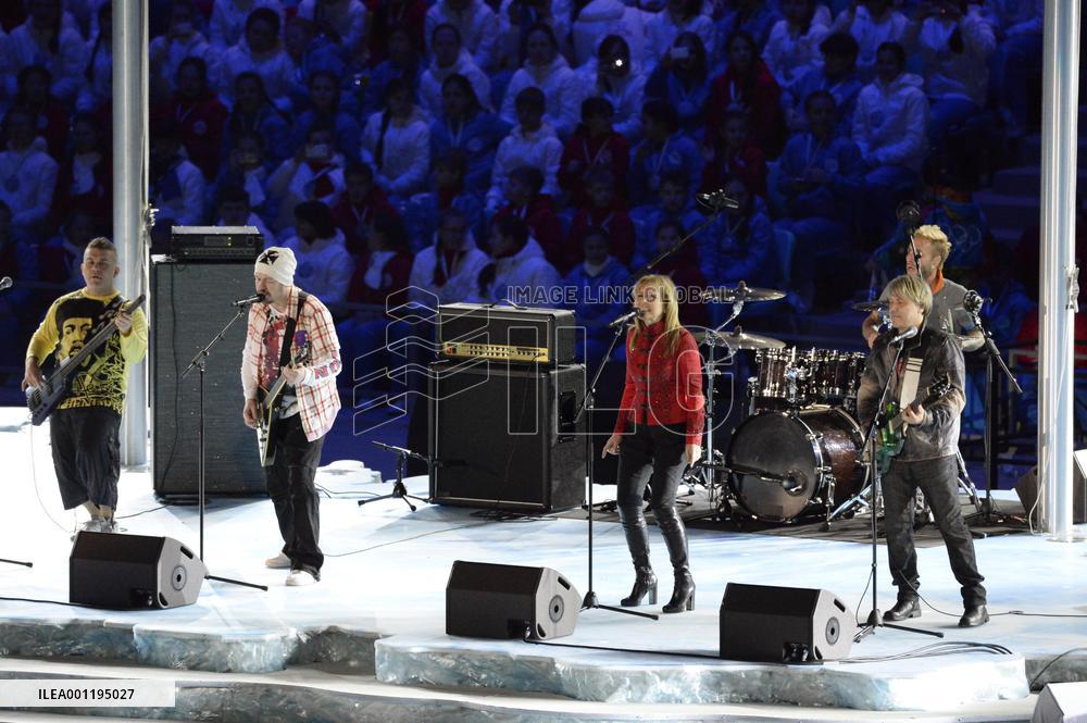Pre-closing attractions at Sochi Olympics