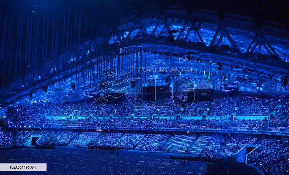 Pre-closing attractions at Sochi Winter Olympics