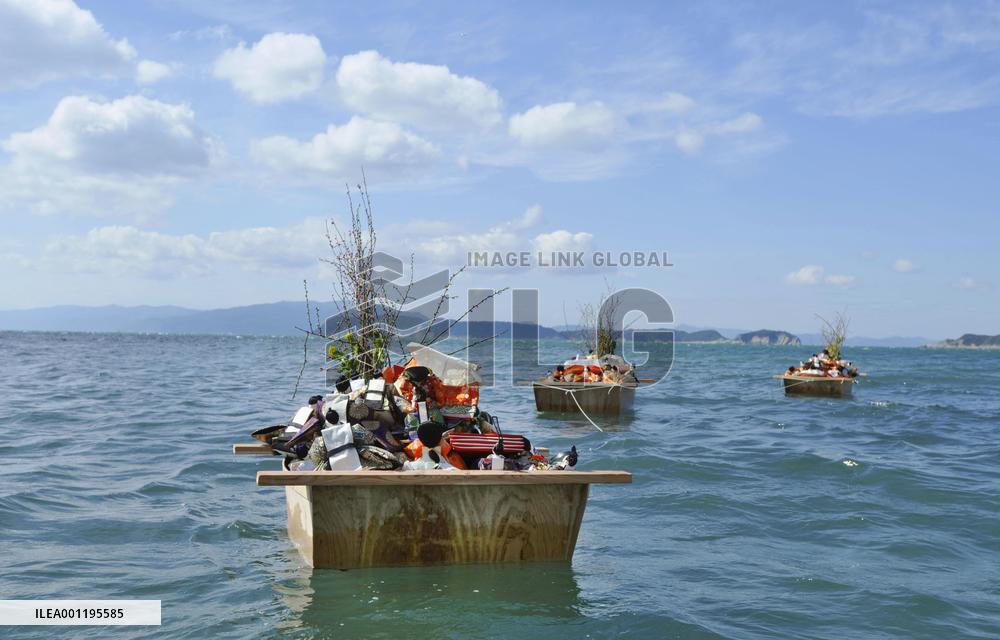 Dolls sent off on seaborne journey in Girls' Day event