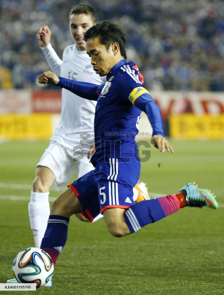 Japan defender Nagatomo in action in friendly vs. NZ