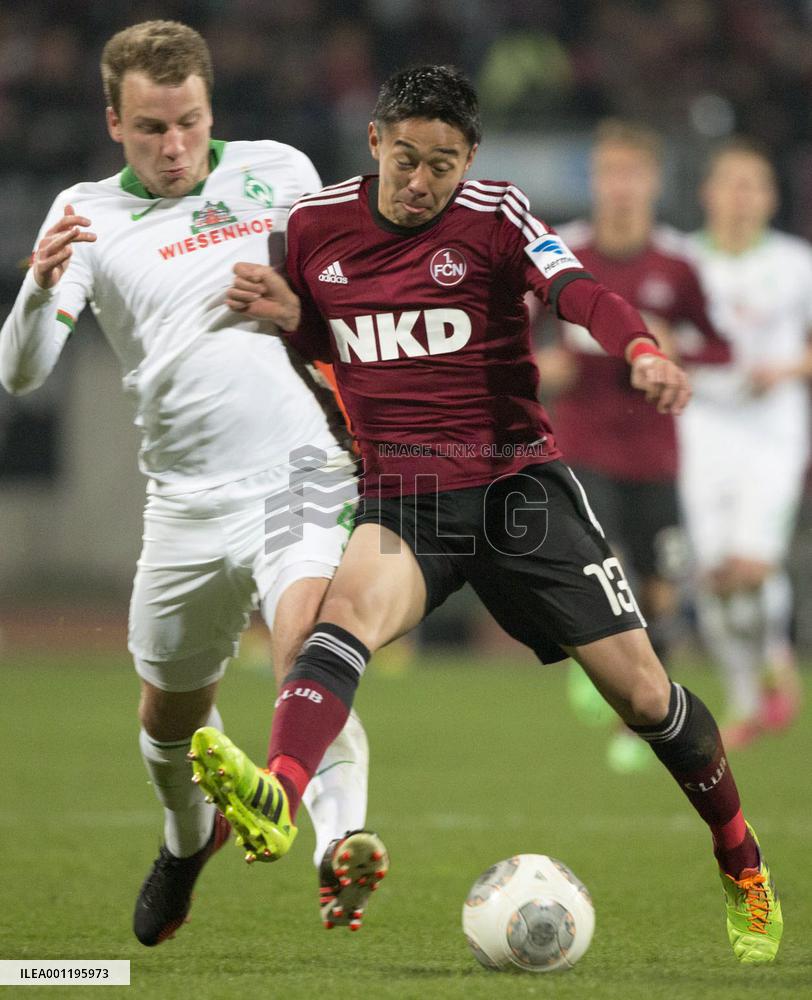 Nuremberg's Kiyotake in action against Bremen