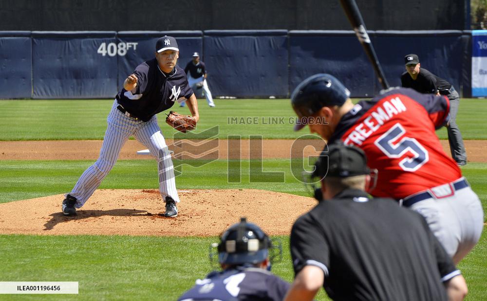 Yankees' Tanaka in preseason game