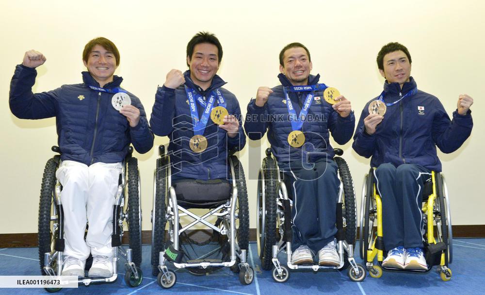 Japan's Paralympics medalists at Sochi