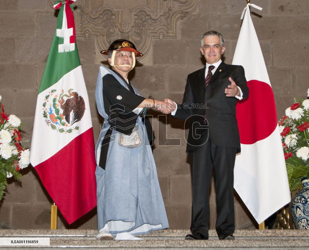 400th anniv. of Japan mission's visit to Mexico City