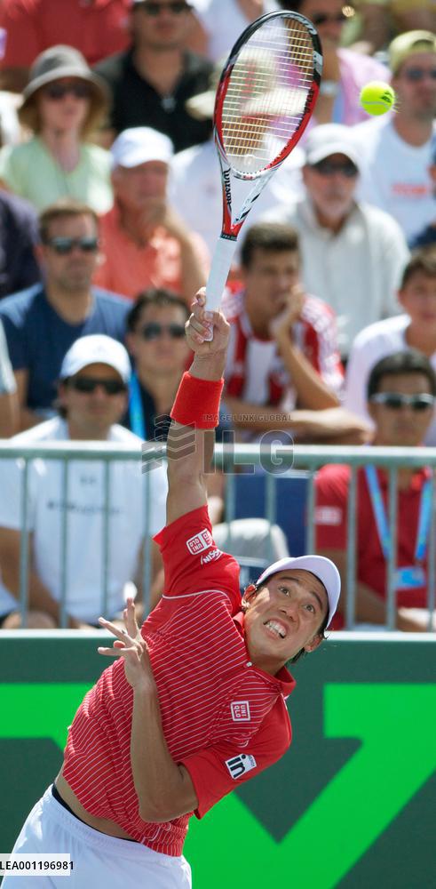 Nishikori beats Ferrer to reach quarterfinals at Sony Open