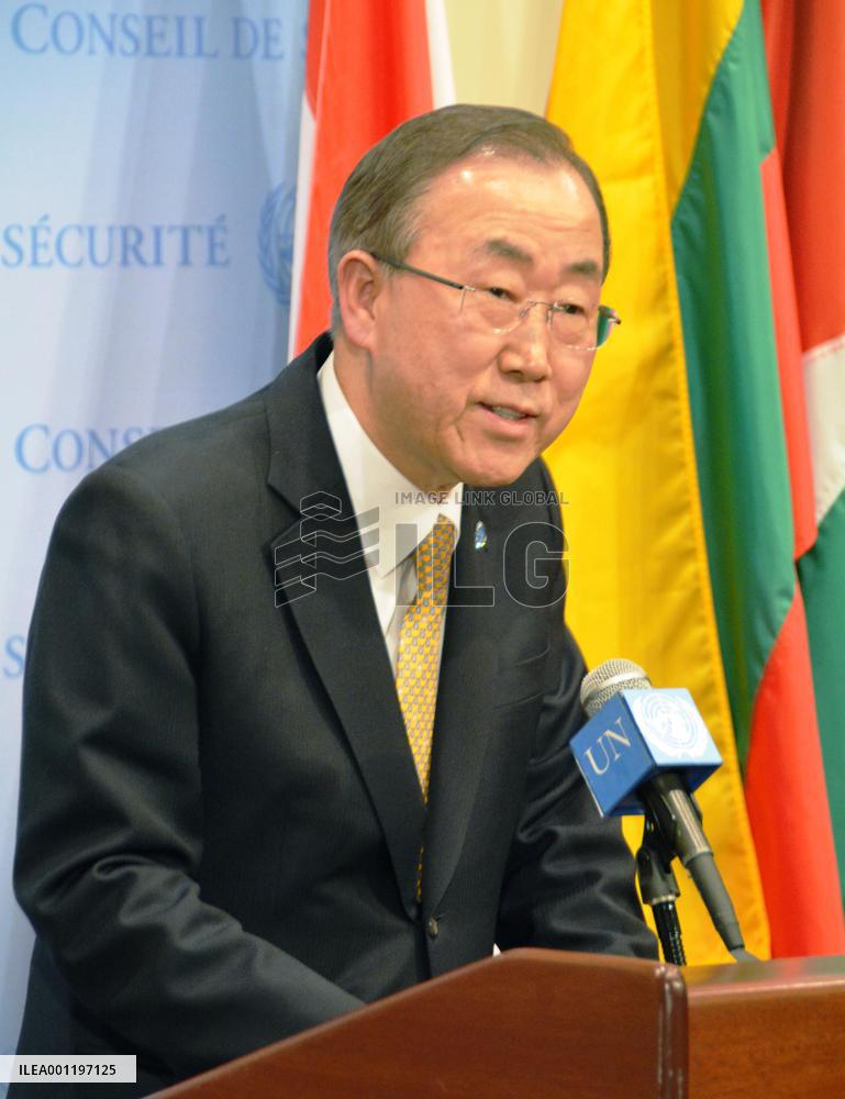 U.N. chief says Putin promised no new moves in Ukraine