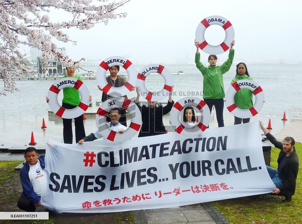 Int'l groups urge world leaders to act against climate change