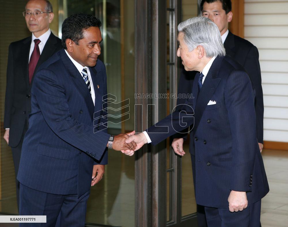 Maldives president in Japan