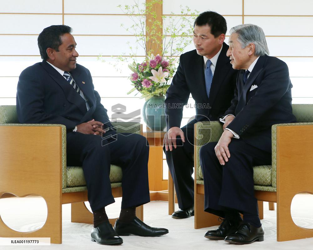 Maldives president in Japan