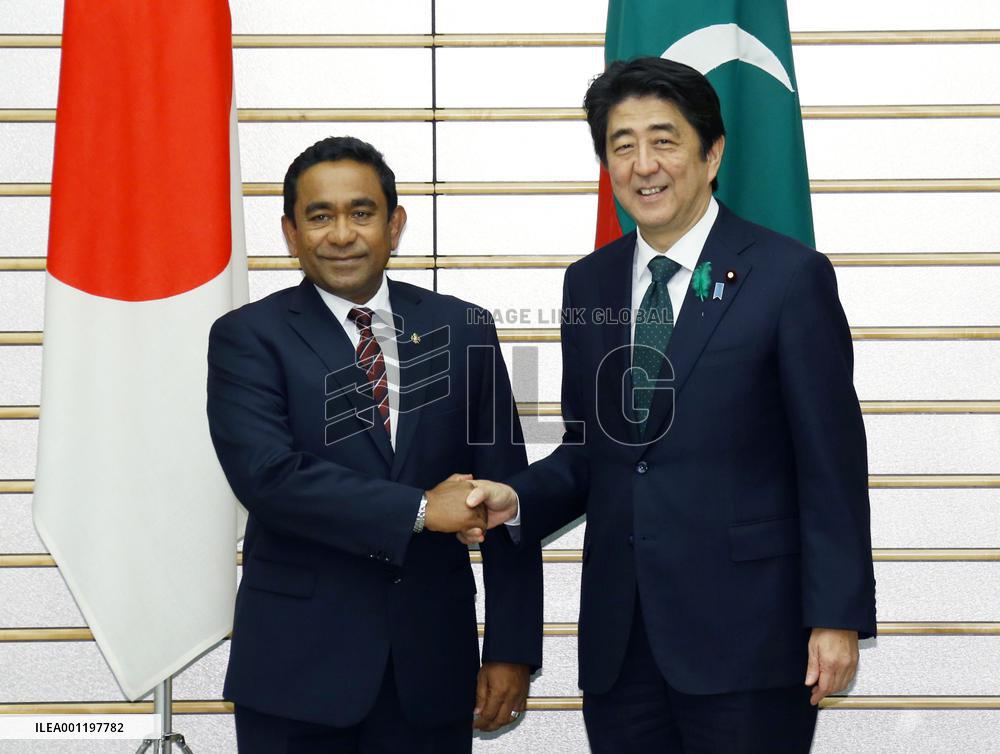 Maldives president in Japan