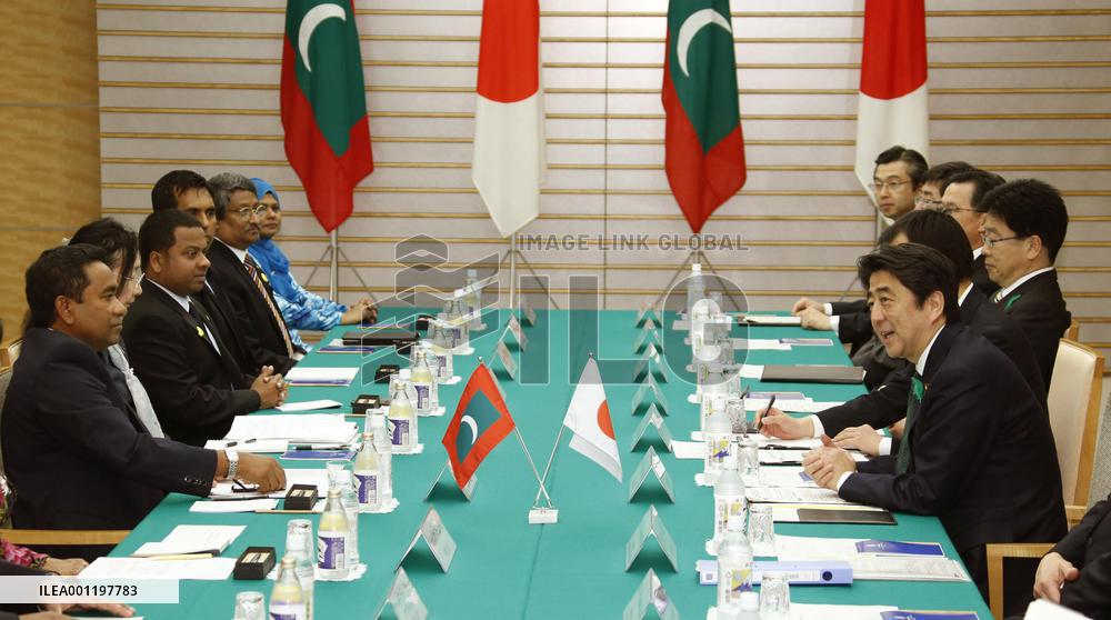 Maldives president in Japan
