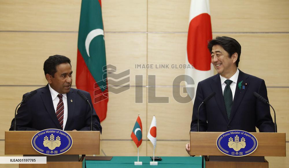 Maldives president in Japan