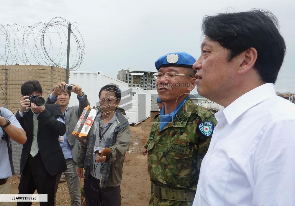 Japan defense minister in South Sudan