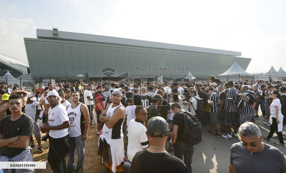1st official match at Arena de Sao Paulo
