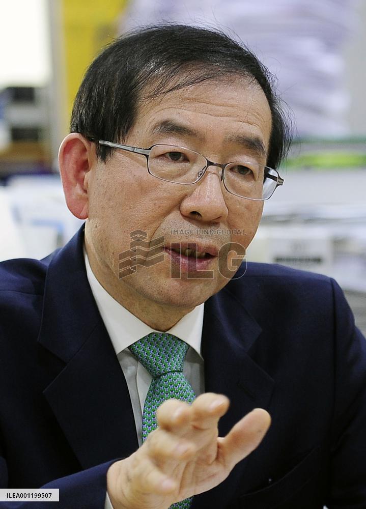 Seoul Mayor Park in interview