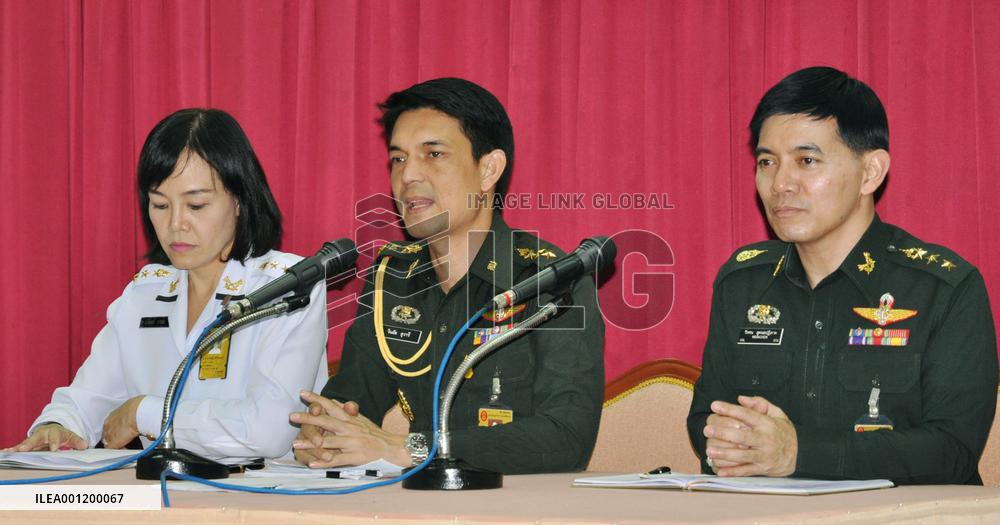 NCPO spokespersons meet press in Bangkok