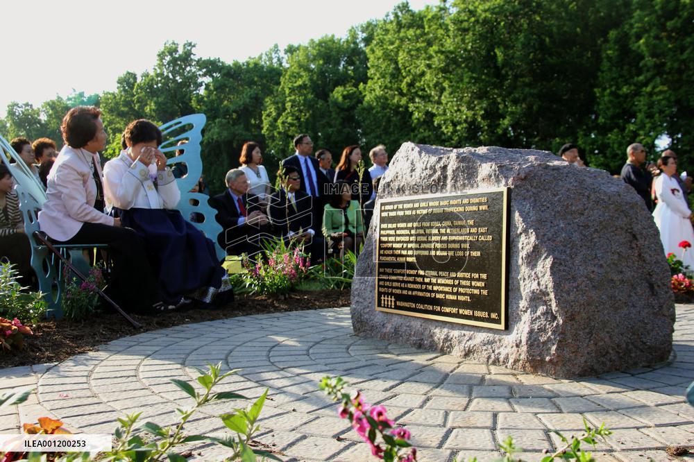 "Comfort women" memorial unveiled in Washington suburb