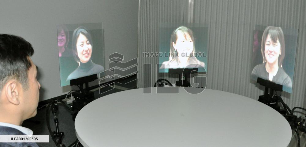 Panels change directions to follow person's moves