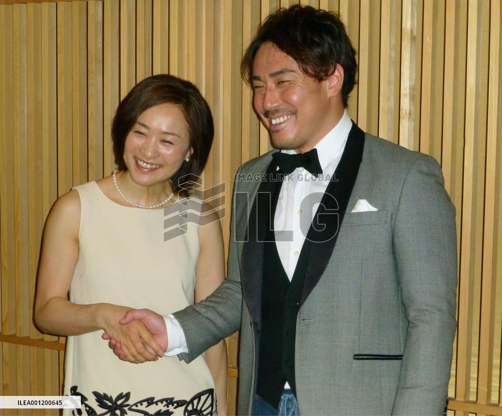 Olympians Minagawa, Uemura at retirement party