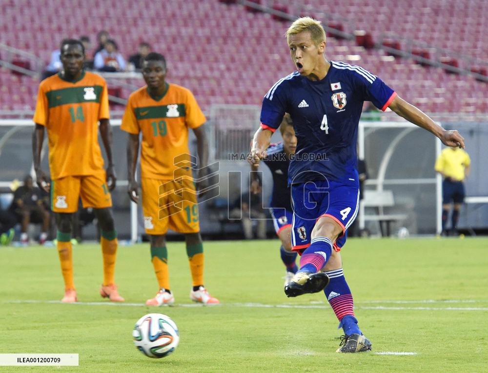 Japan vs Zambia in World Cup warm-up