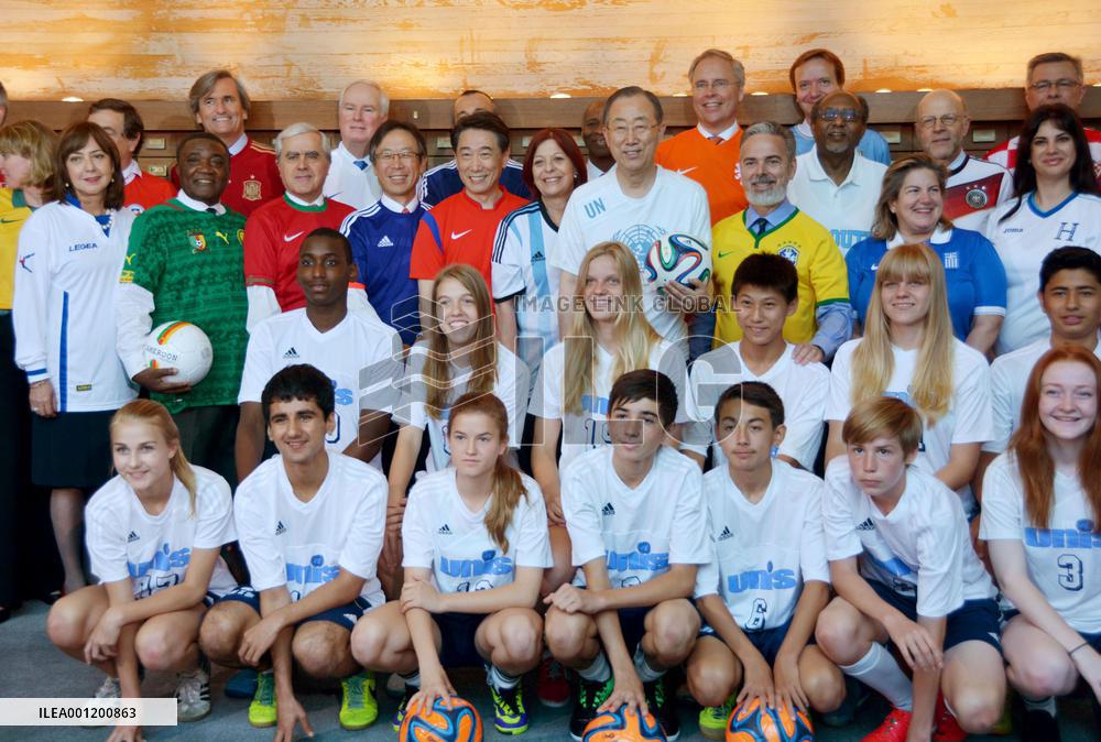 U.N. ambassadors gather at kickoff ceremony ahead of World Cup