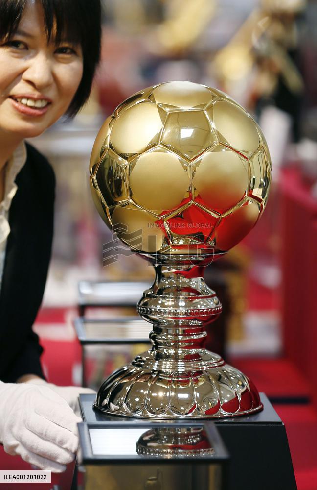 Gold soccer ball
