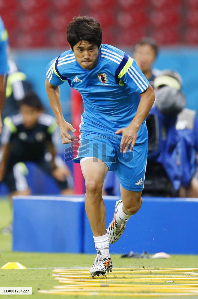 Japan national team trains ahead of World Cup opener