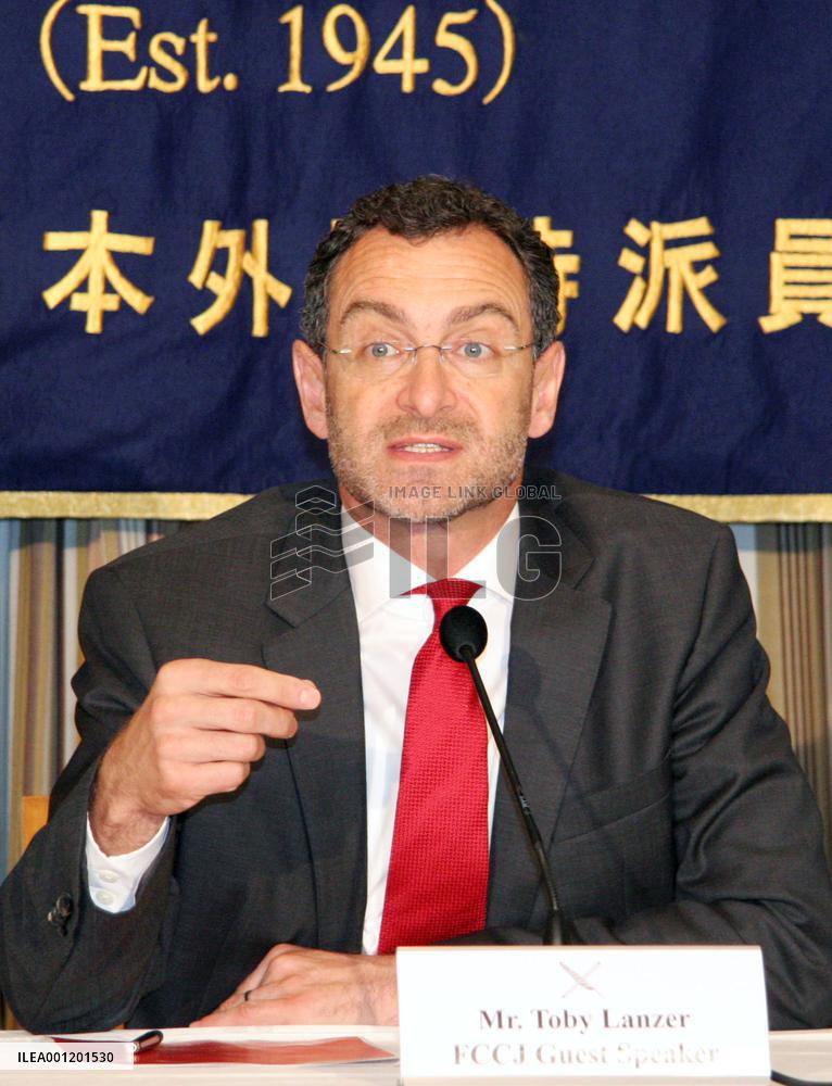 UNMISS' Lanzer at press conference in Tokyo