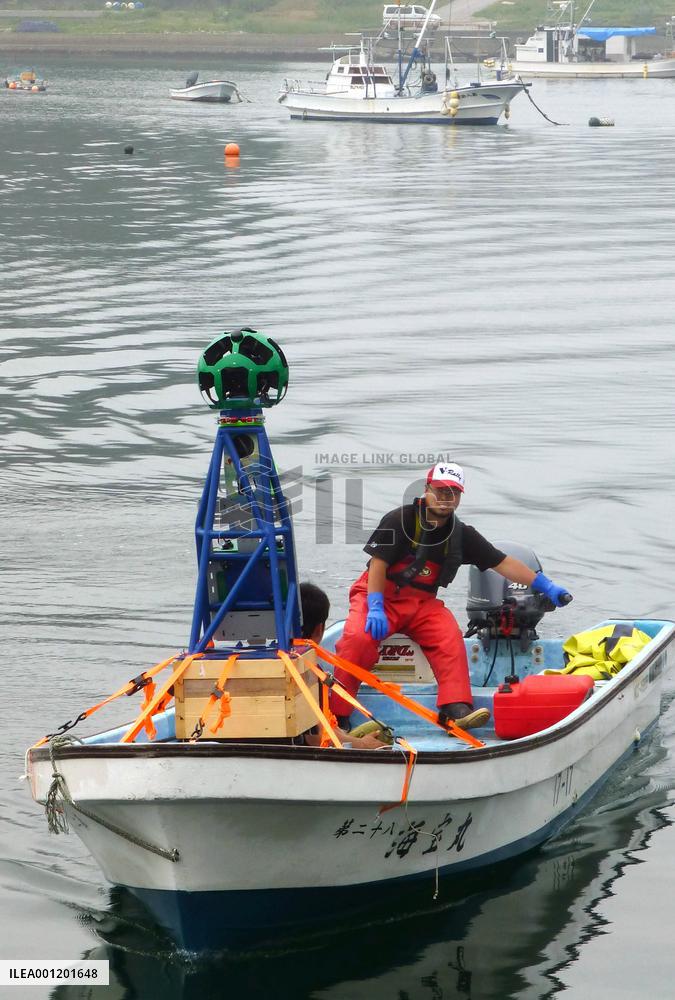 Google shoots disaster-affected area from off shore