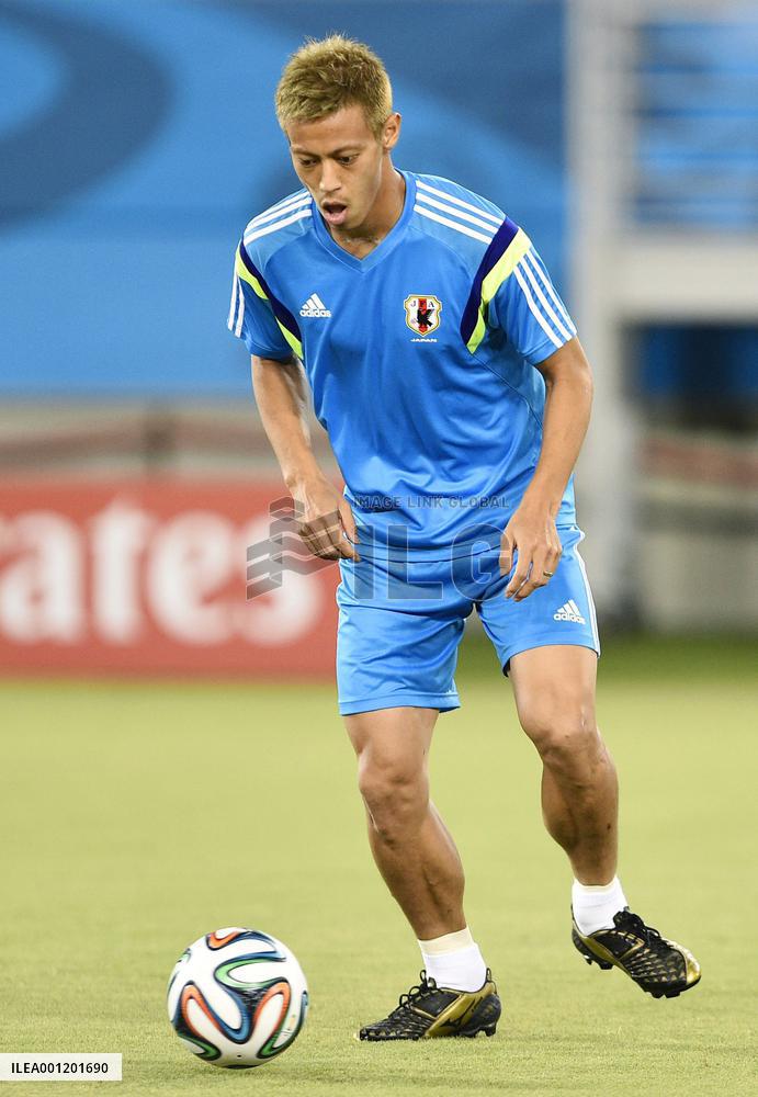 Japan, Greece prepare for World Cup match