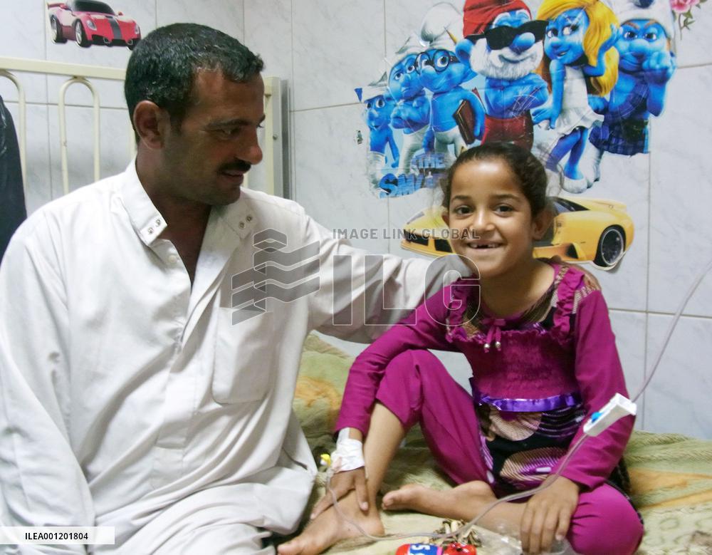 Girl treated at hospital in Iraq