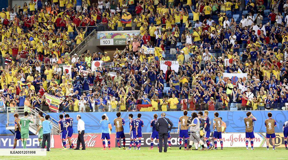 Japan crash out of World Cup after 4-1 hammering by Colombia