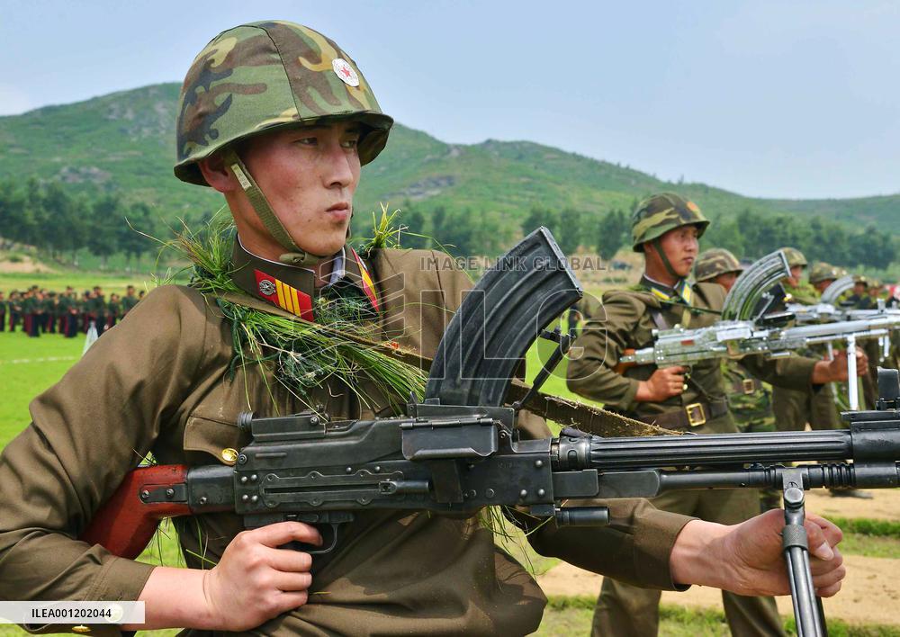 N. Korea soldiers' shooting demonstration