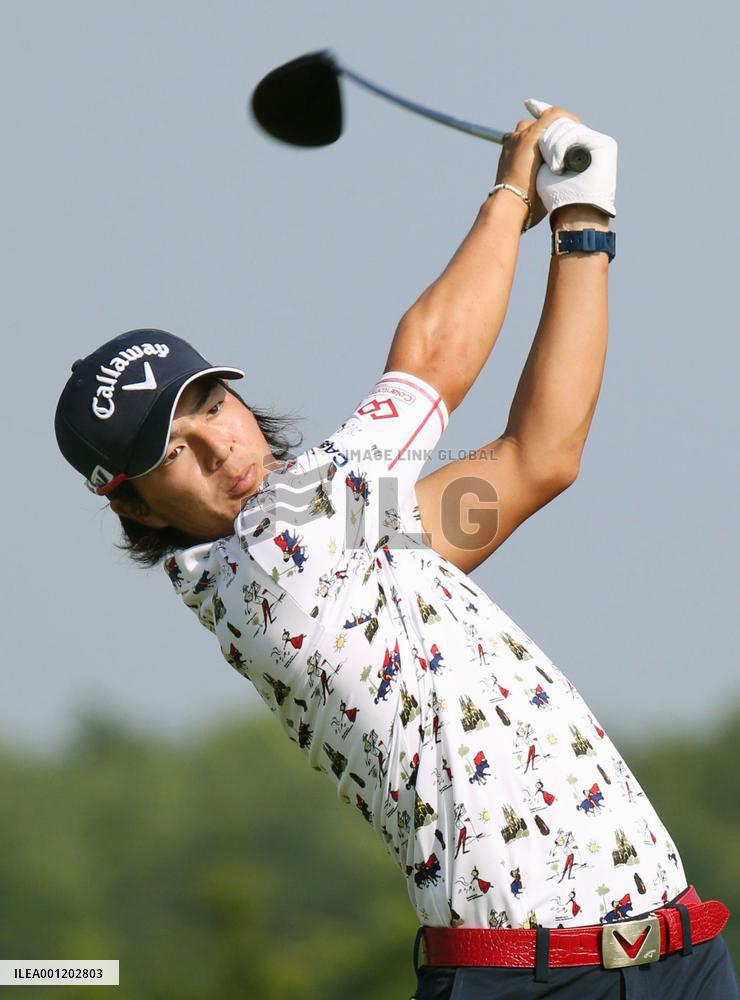 Ishikawa tees off at Sega Sammy Cup golf tourney