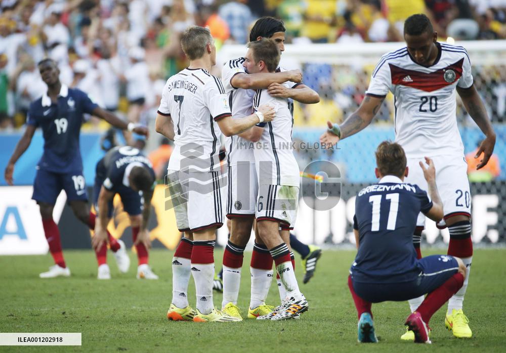 Germany beat France 1-0 in World Cup quarterfinal