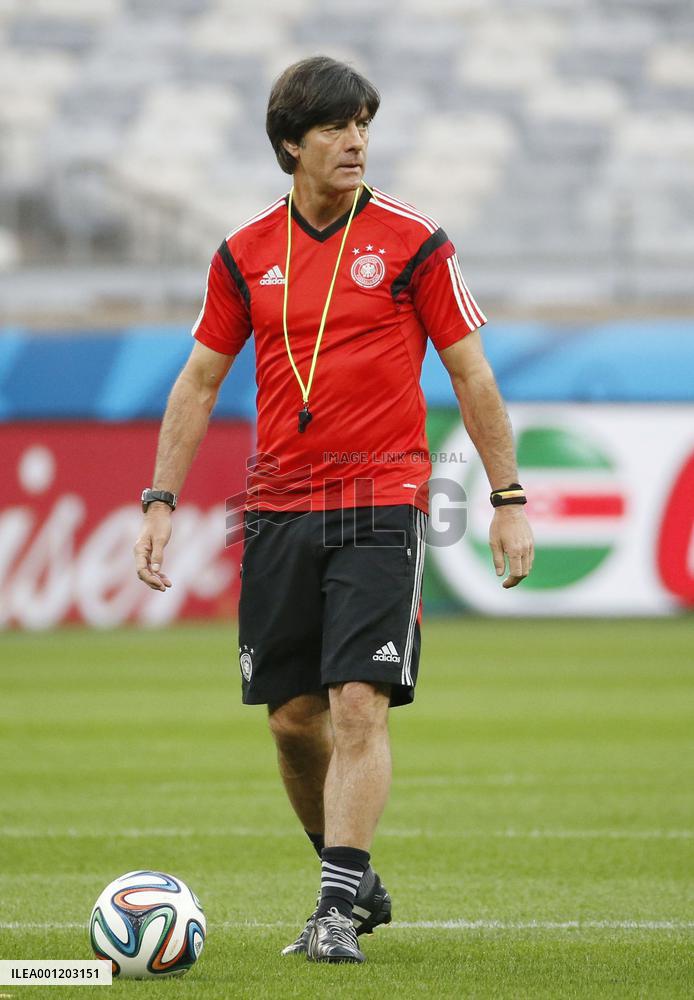 Day before World Cup semifinal between Germany and Brazil