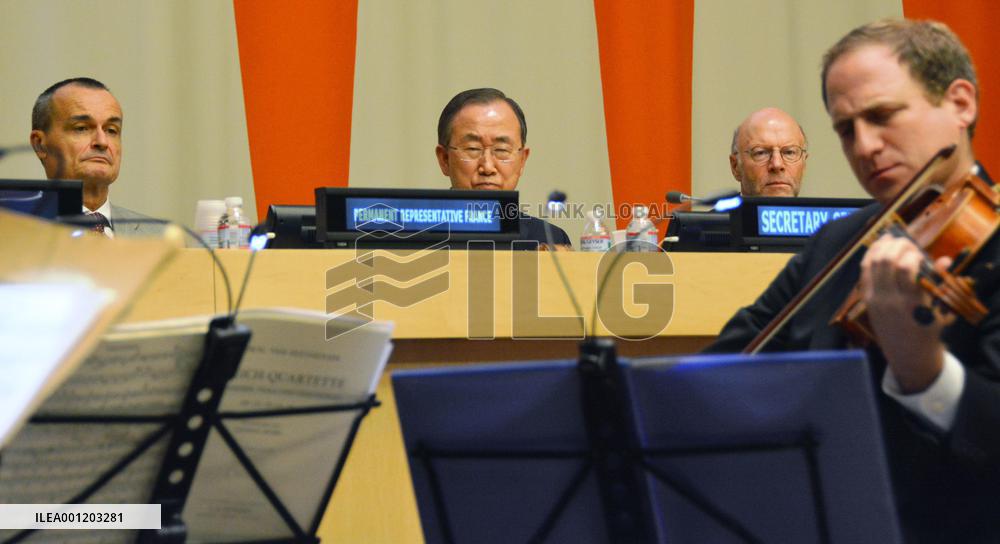 U.N. marks start of WWI a century later