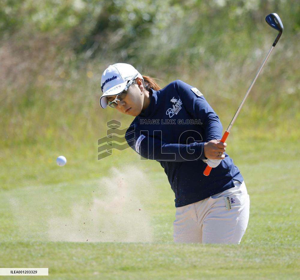 M. Miyazato practices for Women's British Open