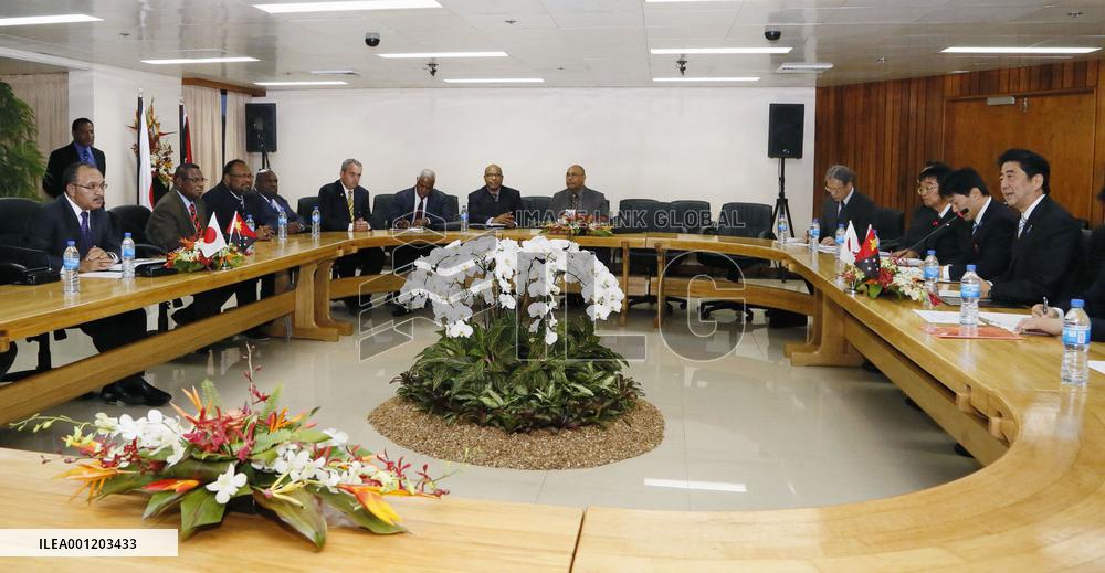 Abe in Papua New Guinea