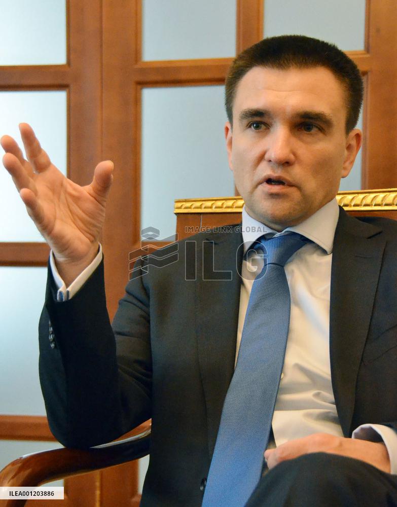 Ukraine's foreign minister in interview