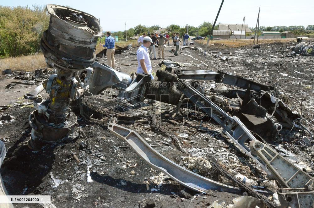Crash site of Malaysia Airlines Flight MH17
