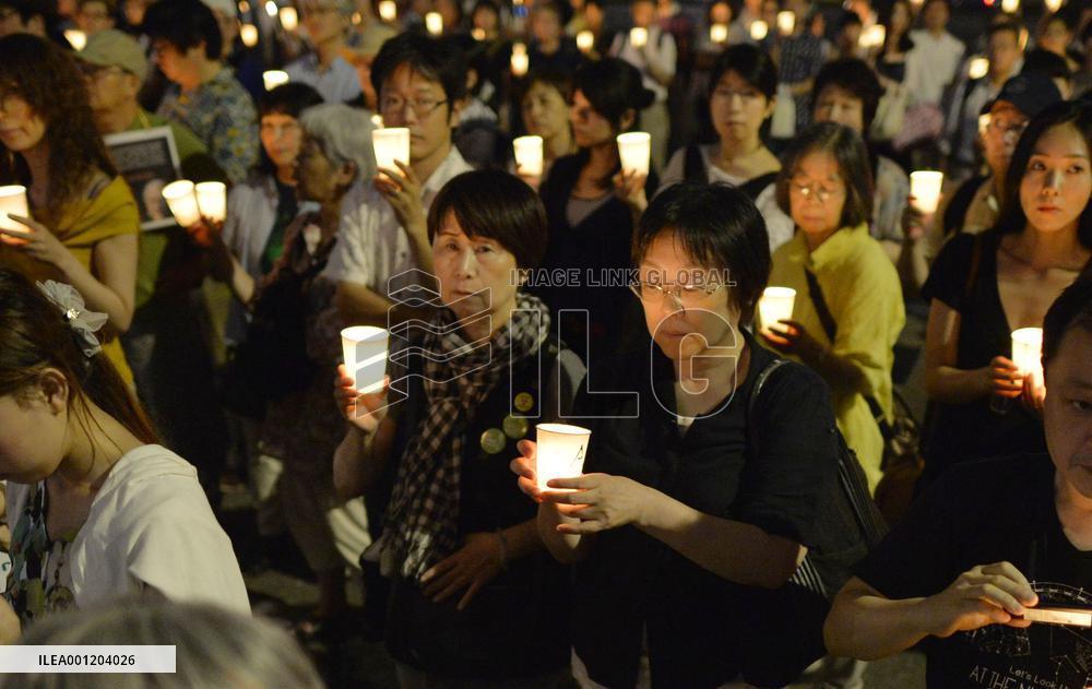 Around 500 pray for victims of conflict in Gaza