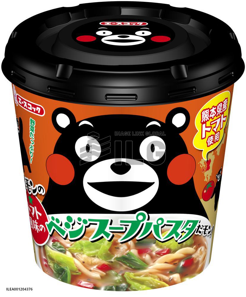 'Kumamon' character-bearing pasta in soup put on sale