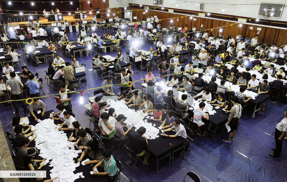 Legislative by-elections held in S. Korea
