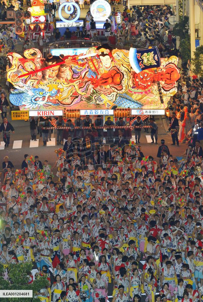 Aomori Nebuta Festival begins for 6-day-run