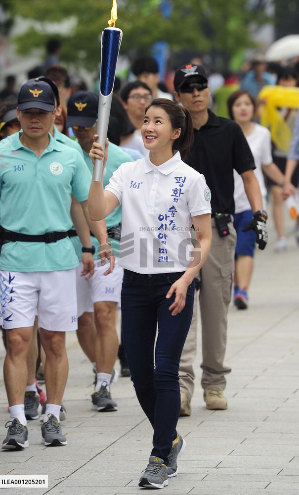 Torch relay for Asian Games starts in S. Korea's Incheon
