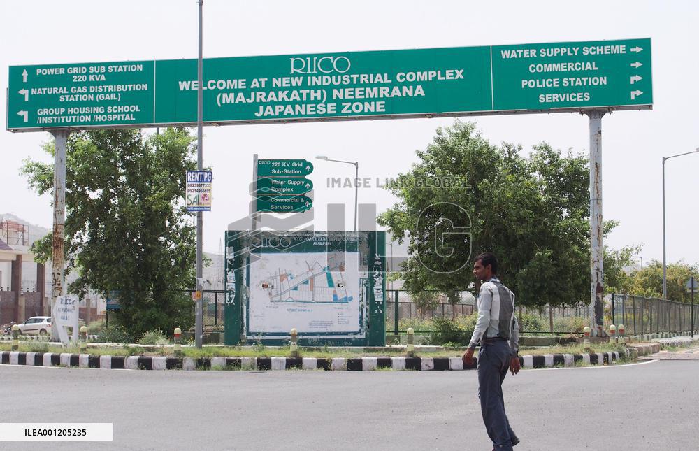 Entrance to Neemrana industrial zone in India